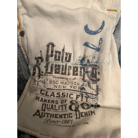 POLO RALPH LAUREN 867 CLASSIC FIT BLUE JEANS SIZE 35/32 - Picture 5 of 6